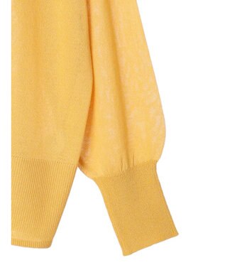 Green Parks フィラメントラメシアーカーディガン Yellow