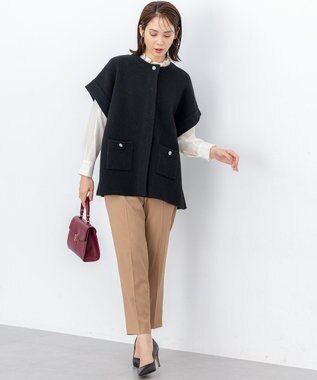 組曲 S 【加藤ローサさん着用】アンティークオーガンフリル ブラウス アイボリー系