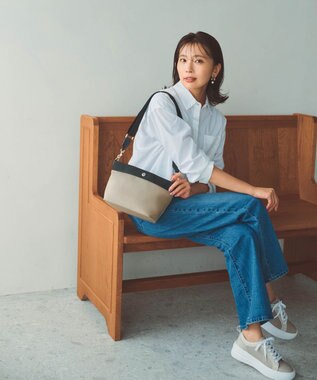 TOPKAPI 【Breath TOPKAPI sis】【WEB限定】ナイロン 舟形 ショルダーバッグ 軽量 / RIPPLE リプル ペールベージュ