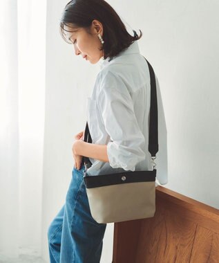 TOPKAPI 【Breath TOPKAPI sis】【WEB限定】ナイロン 舟形 ショルダーバッグ 軽量 / RIPPLE リプル ペールベージュ