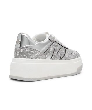 STEVE MADDEN DYNAMO-R スワロディテール厚底スニーカー シルバー