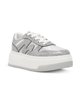 STEVE MADDEN DYNAMO-R スワロディテール厚底スニーカー シルバー