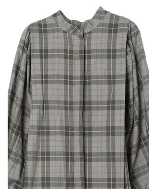 Green Parks ＫＢＦ　袖ボリュームシャツワンピース Khaki