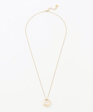 J.PRESS LADIES ボリュームリング ワントップ ネックレス ゴールド系