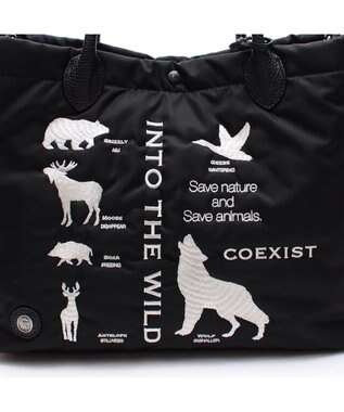 A.D.M.J. 【ナイロン】キューブトート34cm(Dカン＋) BLACK