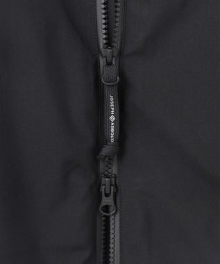 JOSEPH ABBOUD MOUNTAIN 【ECO撥水/耐水性/透湿/防水素材/ストレッチ/軽量/ライナードッキング対応】ボイルドポリエステル マウンテンシェルパーカー ブラック系