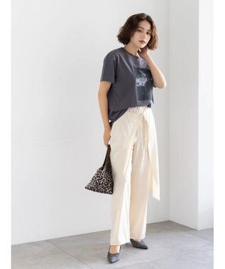 Te chichi ラップスカートレイヤードストレートパンツ《2025Autumn catalog item》 ベージュ