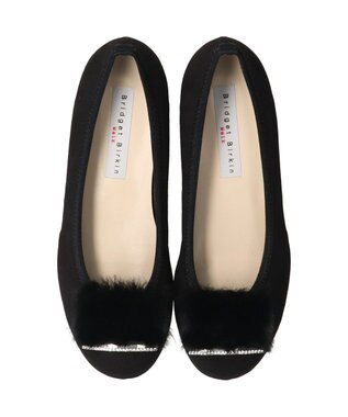Bridget Birkin 【Bridget Birkin walk】ファービジューウォーキングパンプス ブラックスウェード