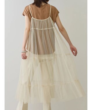 AMERICAN HOLIC チュールキャミワンピース Ivory