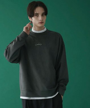 WEGO 【2点SET】フェイクスウェードアンサンブルプルオーバー ブラック中濃色