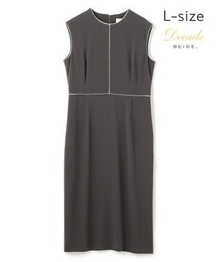 BEIGE， 【L-size】CINDY / クルーネックドレス