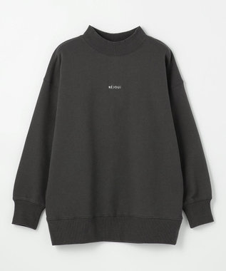 ANY 【洗濯機可】裏起毛スウェットハイネックプルオーバー チャコール