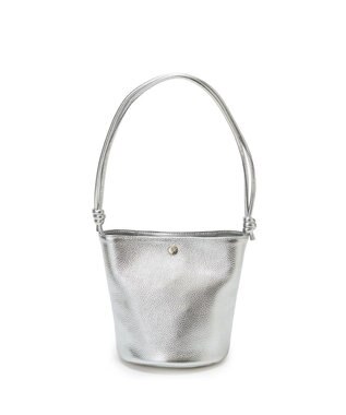 TOPKAPI 【Breath TOPKAPI】シュリンクレザー ノットハンドル 2way ショルダーバッグ シルバー