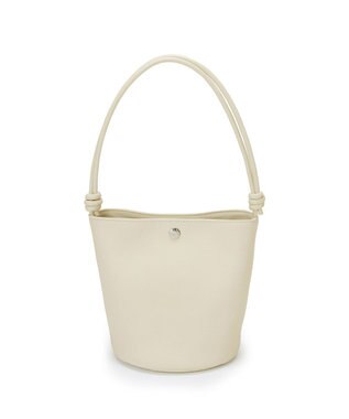 TOPKAPI 【Breath TOPKAPI】シュリンクレザー ノットハンドル 2way ショルダーバッグ クリーム