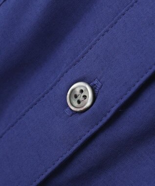 YECCA VECCA 【セットアップ可能】ポケットスキッパーシャツ Blue