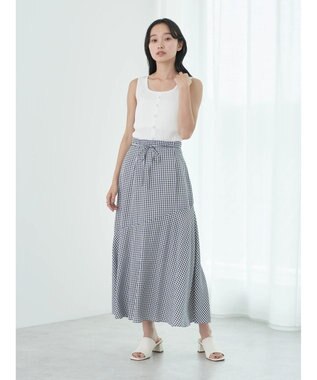 earth music&ecology リサイクルポリエステルブレンド２ＷＡＹタンクトップ Off White