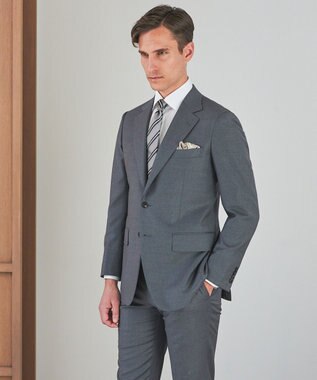 GOTAIRIKU GOTAIRIKU別注【日本製】シルク ネクタイ_ストライプ ライトグレー系1