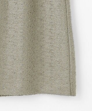 自由区 L 【洗える】ルーレックスジャカード スカート モスグレー