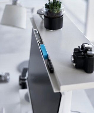 tower モニター上下ラック タワー 2段 ホワイト ホワイト