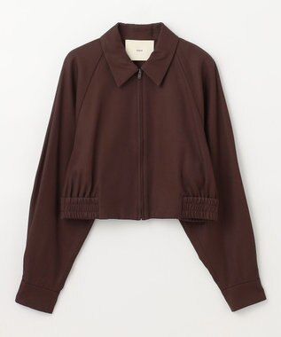 NAVE 【Nave　洗える】バルキーツイル ジップアップブルゾン ダークブラウン系