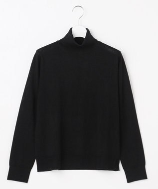 J.PRESS LADIES PURE WOOL タートルネック ニット ブラック系