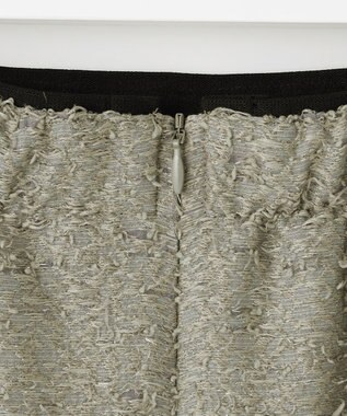 自由区 L 【洗える】ルーレックスジャカード スカート モスグレー