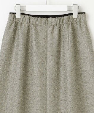 自由区 L 【洗える】ルーレックスジャカード スカート モスグレー