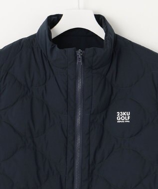 23区GOLF 両面使える【MEN/キングサイズ】リバーシブル ダウンベスト ネイビー系