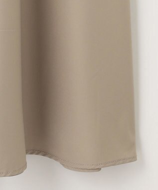 自由区 S 【カタログ掲載・洗える】ハイツイストコットンアセテート異素材コンビ ワンピース ダークサンドxサンド