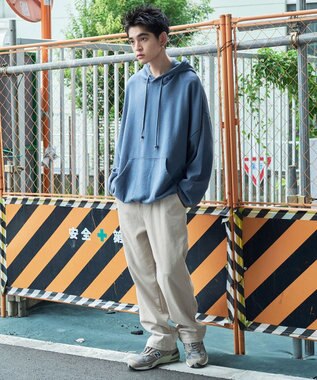 WEGO 【ウエストゴム/ユニセックス着用ITEM】コーデュロイイージーストレートパンツ ホワイトアイボリー