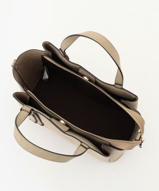 LA BAGAGERIE 【MONICA】ボウタイリボンハンドバッグ ライトベージュ