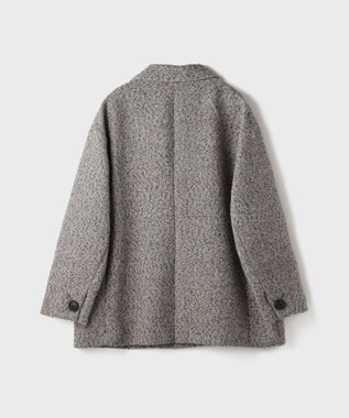 GRACE CONTINENTAL カルゼツイードダブルジャケット グレー