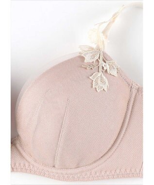 AMPHI ブラジャー パーソナル設計 脇高 背中スムージング 【stylist 4U スタイリストフォーユー】 A～Gカップまで対応 大きいサイズ ブラ BOG300 アンフィ／ワコール ピーチ