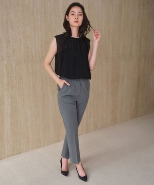 BEIGE， ZEPHYR / イージーテーパードパンツ Top Gray