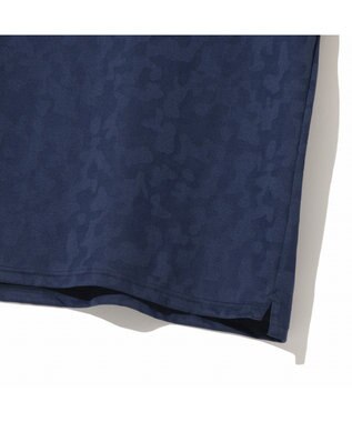 ZERO HALLIBURTON エレガントカモ柄ジャガードポロシャツ ZHG-M5S8a 82956 ネイビー