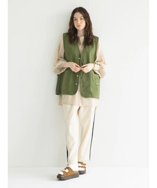CRAFT STANDARD BOUTIQUE 【リサイクル】ヘビーツイルワークベスト Khaki