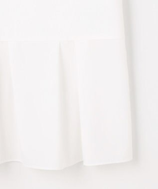 J.PRESS LADIES コットンスムース レイヤードフレア カットソー ホワイト系