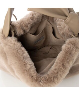 UNBILLION cachecache リボンハンドルエコファードロストバッグ オーク