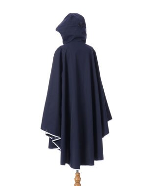 MOONBAT POLO RALPH LAURENRL パイピングレインポンチョ 無地 75デニール 収納袋付き ネイビーブルー