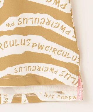 PW CIRCULUS 【UVカット / 吸水速乾 / 伸縮性抜群】【WOMEN】ゼブラ柄モック T ゴルフウェア レディース ベージュ系5