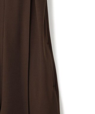 BEIGE， 【洗える】PHILOX / ハイストレッチベアトップオールインワン Brown