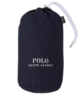 MOONBAT POLO RALPH LAURENRL パイピングレインポンチョ 無地 75デニール 収納袋付き ネイビーブルー