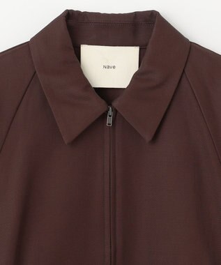 NAVE 【Nave　洗える】バルキーツイル ジップアップブルゾン ダークブラウン系