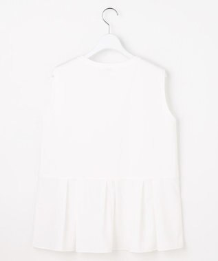 J.PRESS LADIES コットンスムース レイヤードフレア カットソー ホワイト系