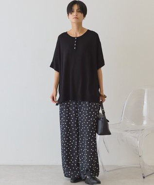 AMERICAN HOLIC 【前後2WAY】ポンチョニット Black