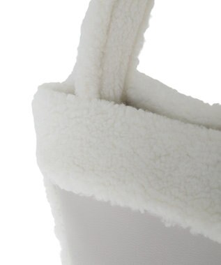 earth music&ecology ムートン風ボアバッグ Light Gray