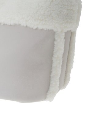 earth music&ecology ムートン風ボアバッグ Light Gray