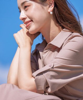 Tiaclasse 【洗える】シャツワンピース ピンク