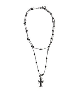 WEGO L2連デザインチェーンクロスネックレス 柄1