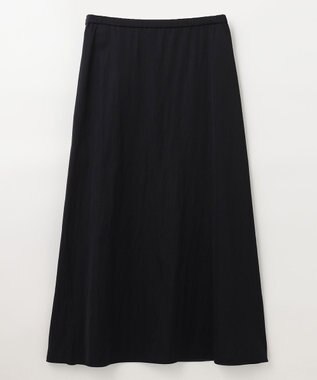 NAVE 【ReNAVE　洗える】グロスサテンスカート ブラック